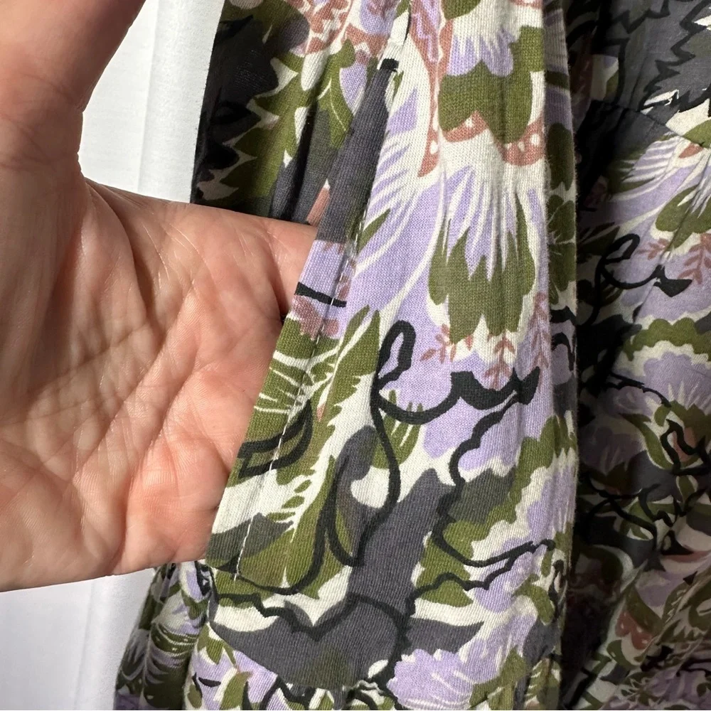 Free People Western Royalty Beaded Dark Floral Boho Sundress S Whimsigoth Fairy - Picture 5 of 13